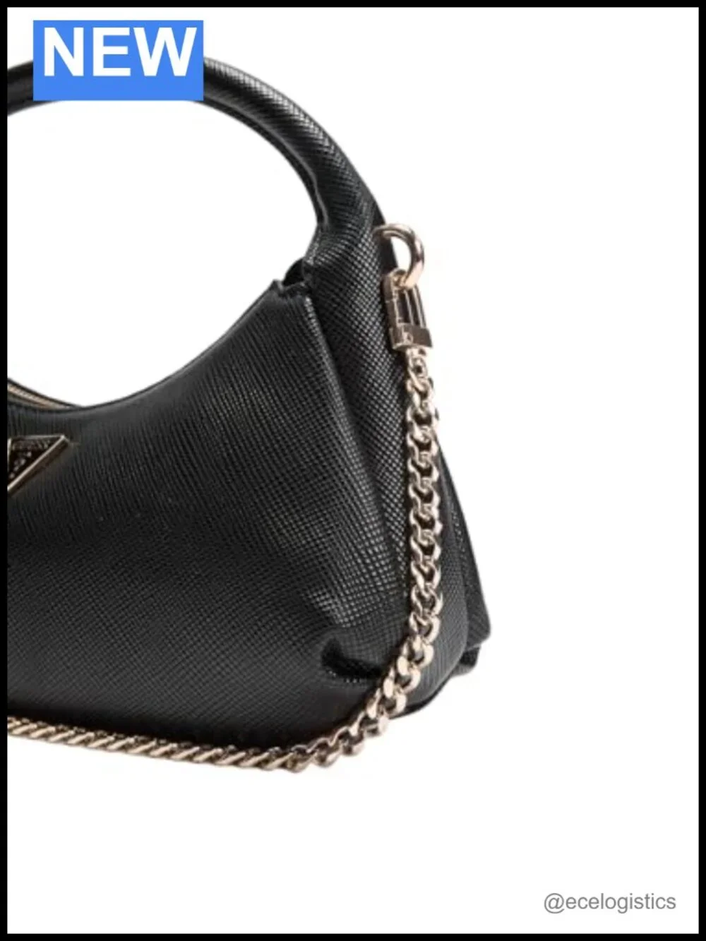 Gilda Mini Hobo Polyurethane Shoulder Bag Detachable Crossbody Strap
